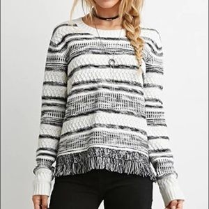 Forever 21 fringed sweater